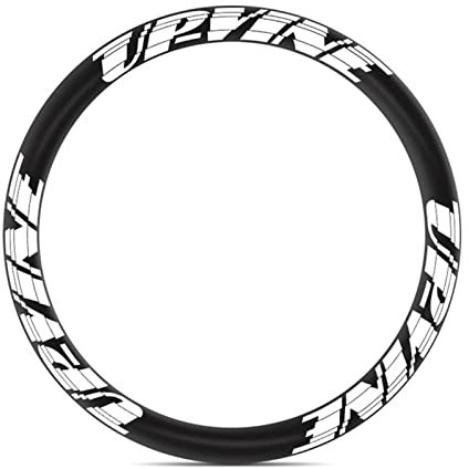 DOVPOD Fahrrad-Radaufkleber UP-Vine Rennrad-Radsatz-Aufkleber, Felgen-Farbwechsel-Aufkleber for Zwei Räder, Rennräder, Felgenaufkleber, Fahrradzubehör (Color : C50D Bright White)