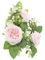 VINTORKY Künstlicher Rosen Kerzenring für Stabkerzen Dekorativer Tischkranz Aus Kunstblumen mit Kirschblüten für Hochzeiten Partys und Festliche Anlässe Durchmesser Farbenfrohe Tischdeko