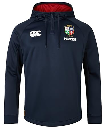 Canterbury Men's British & Irish Lions Hoody | Soft Fabric | Official British & Irish Lions Licensed Product Hoodie, Dark Sapphire, M