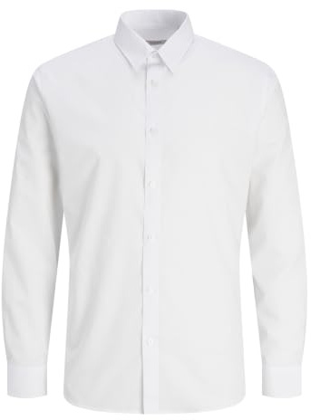 JJ Rebel Herren Jrebgavin Solid Shirt Ls Noos Hemd (1er Pack)