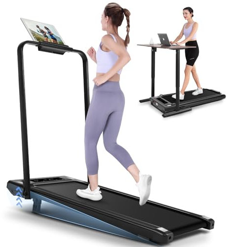 Laufband für Zuhause Klappbar, ANCHEER Laufband mit Steigung für Zuhause, Walking Pad Laufband 12km/h, Large Running Surface 135.5 * 72cm, Belastbarkeit 150 kg, Fernbedienung, 2s Faltbar