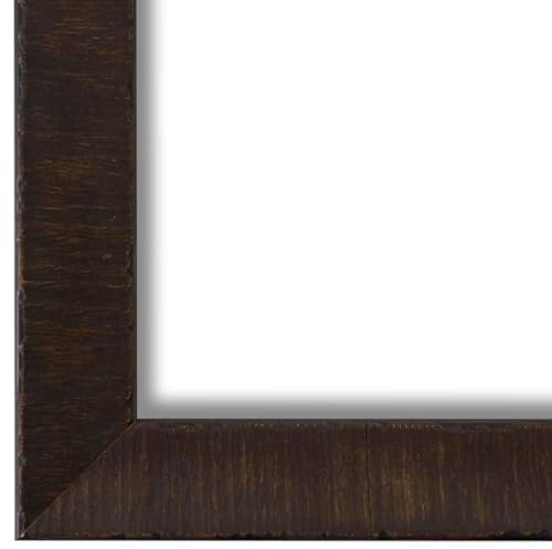 Generic Bilderrahmen Schwarz Braun 30x40-30x40 cm - Modern, Shabby, Vintage, Antik Massiv-Holz Rahmen - Viele Größen - in Galerie-Qualität - Berlin