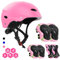 FAYITING Skaterhelm Kinder, BMX Helm & Fahrrad Helm – Schutzhelm für Kinder mit Schoner Inliner, Protektoren Kinder & Reithelm Design, Perfekt für Outdoor Sportarten Rosa M