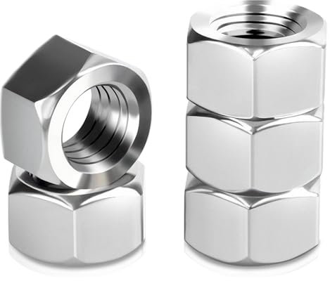 30 Stück Sechskantmutter M8, Mutter M8 Edelstahl A2 V2A Sechskantmuttern, Edelstahlmutter Regelgewinde Mutter