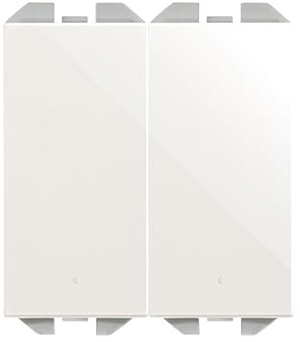 SIMON - Interruptor Conmutador Doble, Serie Simon 270, Interruptor de Pared, Fácil de Instalar, Empotrable, Apto para Interiores (IP20), Color Blanco (20001201-090)