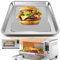 Air Fryer Grillpfanne für Nuwave Bravo 12-in-1 21 Qt Air Fryer Toaster Ofen, 29,1 x 26,7 cm Luftfritteuse, Backform, Grillplatte, Crisper Plate Rack Teile, Zubehör, Tablett, Edelstahl
