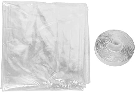 OSALADI Película Para Ventanas Interiores Aislante Transparente Adaptable Ángulos