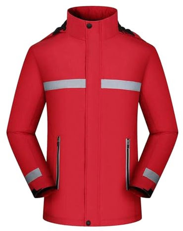RUMAOZIA Herren Sicherheitsjacke Fleece Warnjacke Winterjacke Arbeitsjacke Outdoorjacke mit reflektierenden Streifen Warnschutzjacke Arbeitsjacke Warnjacke Warnschutzjacke Softshelljacke