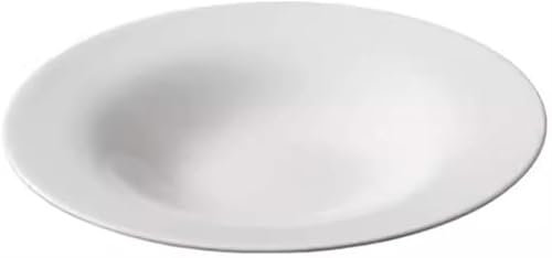 BIBTOO Vajilla Platos Plato Hondo Alto Sencillo Plato de Cocina for Club de Hotel Vajilla Plato de Cena Chino Plato Hondo de cerámica Plato de Cena Liso(M)