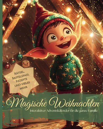Magische Weihnachten - 24 Tage gefüllt mit Geschichten, Rätsel und Bastelideen: Das etwas andere Weihnachtsbuch/Adventskalender, mit einer interaktiven Weihnachtsgeschichte für die ganze Familie