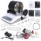 Rock Tumbler Kit tambour de polissage pour enfants et adultes avec gobelet durable, roches, grain, tige caoutchoutée - Kit complet de polissage de pierre