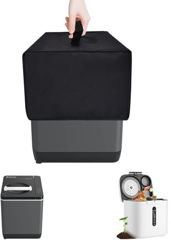 NUENSS-ROR Food Cycler Cover Case Heavy Duty Thickened Cover Waterproof Dustproof Electric Composter Cover for Food Cycler FC-50-SP Vitamix FoodCycler丨Fylecen 4L Electric Composter FC-385 (Black)
