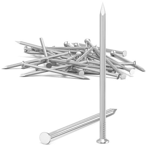 ORTAVA 30 Stück Stahlnägel, Nägel für betonwände, Nails Verzinkt, Nagel Holzarbeiten Ziegelstein, Universelle Einsatzmöglichkeit im Innen- und Außenbereich (100mm)
