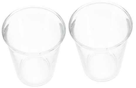 Cabilock Set Di Bicchierini Per Shot Di Caffè Espresso E Tazze Per Latte Art - 2 Tazze in Acciaio Inossidabile Con Coperchio in Resistenti Calore Design Elegante