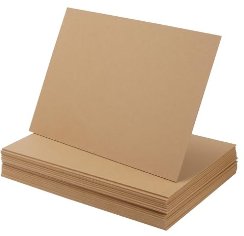 SENJEOK 20 st A3 MDF-skivor, 3 mm tjocka fiberskivor med medeldensitet, 420 x 300 mm MDF-ämnen för hantverk, modelltillverkning, handsnidning, målning, dekor