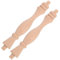 Toyvian 2 Pezzi Legno Non Verniciato per Scale Pilastri Decorativi Legno per Te