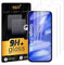 UNO' Lot de 3 films de protection d'écran en verre trempé pour Google Pixel 9A, 6,2, ultra résistant, dureté 9H, anti-rayures, anti-traces de doigts, haute sensibilité, transparence HD, sans bulles