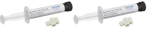 Grohe 40915000 Colla per Accessori Bagno, Bianco (Confezione da 2)