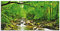 ARTland Wanddeko Wandbild Alu Verbundplatte für Innen & Outdoor Bild 60x30 cm Natur Landschaft Wald Fluss Wasserfall Felsen Steine Bach T1YH