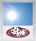 INDIGOS UG Sichtschutzfolie Sonnenschutz Glasdekorfolie Fensterfolie mit Motiv satiniert Blickdicht - GME174 - süße Katzen Ornament Teppich niedlich - 1000x500mm