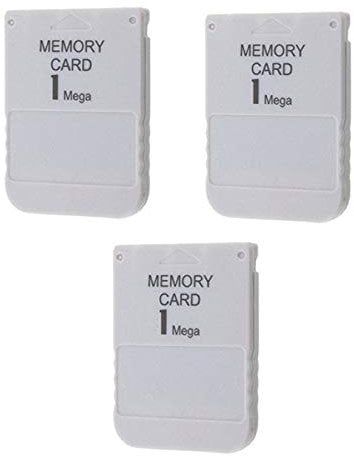 Darlington & Sohns 3 Pieces Of Memory Cards Suitable For Sony Playstation 1 Ps1 Psx