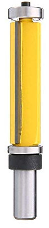 Gasea 1/2-Inch Shank Top & Bottom Bearing Flush Trim Pattern Router Bit Woodworking Cutter Tool