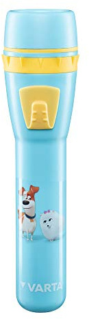 VARTA 15640101421 Pets Stableuchte Kinofilm (inkl. 2x AA Longlife Power Batterien geeignet für Kinder, Kindergeburtstag) blau