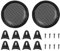 sourcing map 2 stücke 5 Zoll Schwarz Auto Lautsprecher Abdeckung Stahl Mesh Sub Woofer Subwoofer Grill Protector