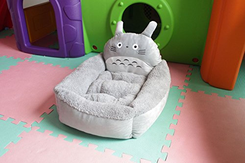 Ulalaza Wärmendes Haustierbett für Katzen- oder Hundemode-Karikatur verdickte Baumwollhaustiersofabett