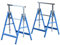 HOMCOM Set 2 Cavalletti da Lavoro Telescopici Pieghevoli e Regolabili in Altezza, in Tubi Acciaio, 68x58x80cm Max 200kg