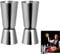 EVOKK Cocktail Shaker Set, 3 Pcs Satinless Steel Cocktail Making Set with 750 ml Shaker, Double Jigger Set (Jigger Set)