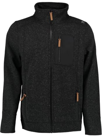 OS Trachten Orbis Herren Fleecejacke Strickfleecejacke Freizeitjacke mit Stehkragen hochgeschlossen Nucku
