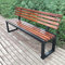 Geling Parkbank 3-Sitzer, Gartenbank Aus Massivem Teakholz, Extra Stabil, Sitzbank, Balkon, Terrasse, Parkbank,Kaffee,120CM