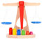 Tumnea Montessori Mathe Waage Spielzeug, Holz Waage Spielzeug Kinder Mathematik Lehrmittel Kinder DIY Wiegen Spielzeug Früherziehung Lernspielzeug Geschenk