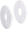 PandaHall 50 Yard Polyester Stäbchen Zum Nähen, 6mm 12mm Sew-Through Low Density Boning Für Hochzeitskleid Stillkappen Bademode Party Brautkleider Handtaschen DIY Craft Making, Weiß