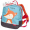 LALALO Sigikid Mini Kindergartenrucksack mit Namen personalisiert (bestickt), Kinderrucksack, Kinder Rucksack für Kindergarten Kita, Kleinkind Tasche, Kindergartentasche (Fuchs/Blau)