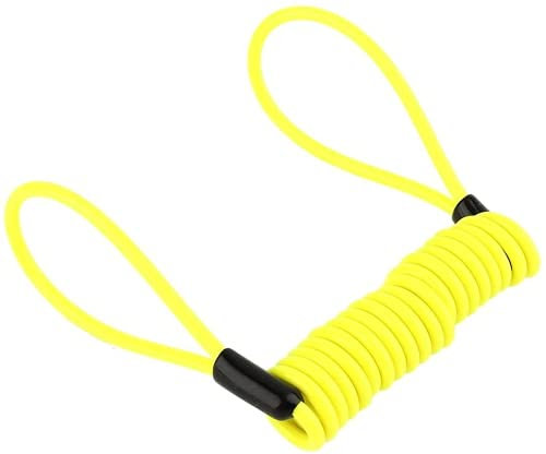 Câble de Ressort de Rappel de Moto, câble de Rappel de Ressort de sécurité de Verrouillage de Disque de Moto de 1,2 m pour vélo de Moto de Scooter, antivol sur Le Guidon