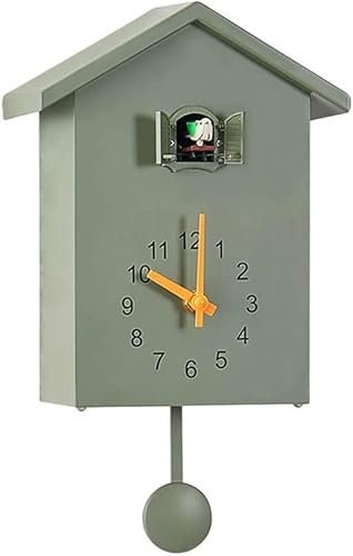 Bprtcra Horloge Coucou Moderne, Oiseau Suspendu Montre décoration réveils Horloge Murale pour Salon Enfants Chambre Cuisine Bureau décor à la Maison, décoration de Mode (Type B)
