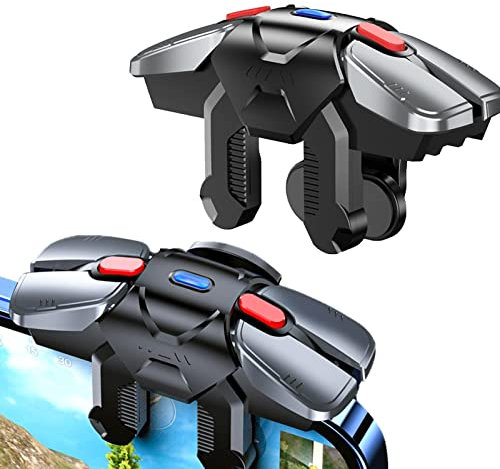 pologmase Gamepad Trigger - Clip Phone Gaming Trigger | 6 Finger Smartphone Gaming Controller | Hohe Empfindlichkeit Kontakte | Mobilzubehör [video game]
