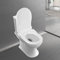 Asiento de inodoro en forma D bidet con tapa higiénica integrada antibacteriana no eléctrica, tapa de inodoro para cuidado íntimo, color blanco