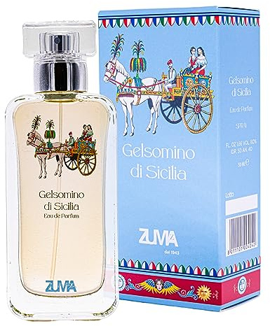 Profumi Zuma - Sizilianischer Jasmin - Eau de Parfum mit Floralem Duft in Sprayform - Made in Italy (Gelsomino di Sicilia 50 ml)