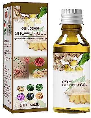 EXQST Gel Douche au Gingembre pour Le Drainage lymphatique et l'amincissement
