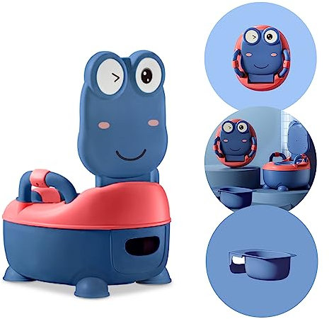 JOIEYOU Pot Bebe Toilette, Toilettes Petit Pot pour Enfant Type de Tiroir Bébé WC Propreté Enfants Garçon et Fille à Partir de 1 An, Bleu, 31 x 36 x 19.5 cm