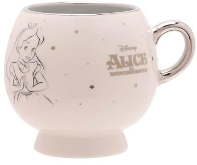 Disney 100 Premium - Taza de Alicia en el país de las maravillas en caja con tapa con papel de aluminio