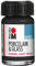 Marabu Peinture noire brillante pour porcelaine, céramique et verre, 15 ml, pour peinture et estampage, à base d'eau, lavable, passe au lave-vaisselle