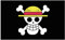 Stormflag Luffy Schädel Flagge 3x5ft Flagge Skull - Luffy 90x150cm Polyester 90g mit Ösen mit Doppelnadel genäht.