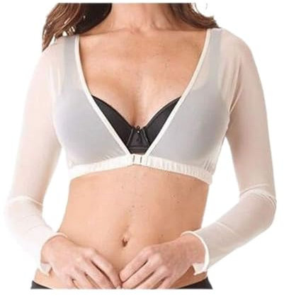 Women Seamless Arm Shaper, Long Sleeve Slimming Arm Shaper Compression Vest Post Surgical Slimmer (L)