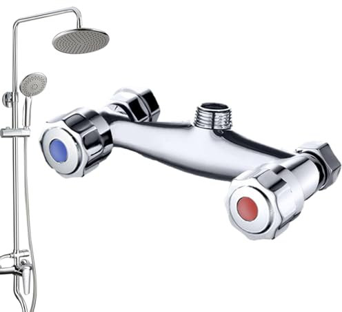 Grifo De Baño-Ducha-che De Latón, Grifo De Agua De Doble Montaje En Pared Mezclador De Baño-Ducha-che, Mezclador De Ducha-che De Doble Control, Grifo De Baño De Doble Mando, Mezclador De Bobina