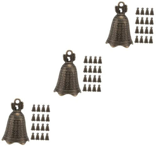 Alipis 60stücke Vintage Glocken Für Dekoration Türhänger Und Windspiele Für Weihnachten Und Bastelprojekte Maße