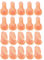 20Pcs Fake Finger Models for Nail Art Practice, Bendable Rubber Training Fingers for Manicure Beginners and Salon Artists, Ideal for Home Use